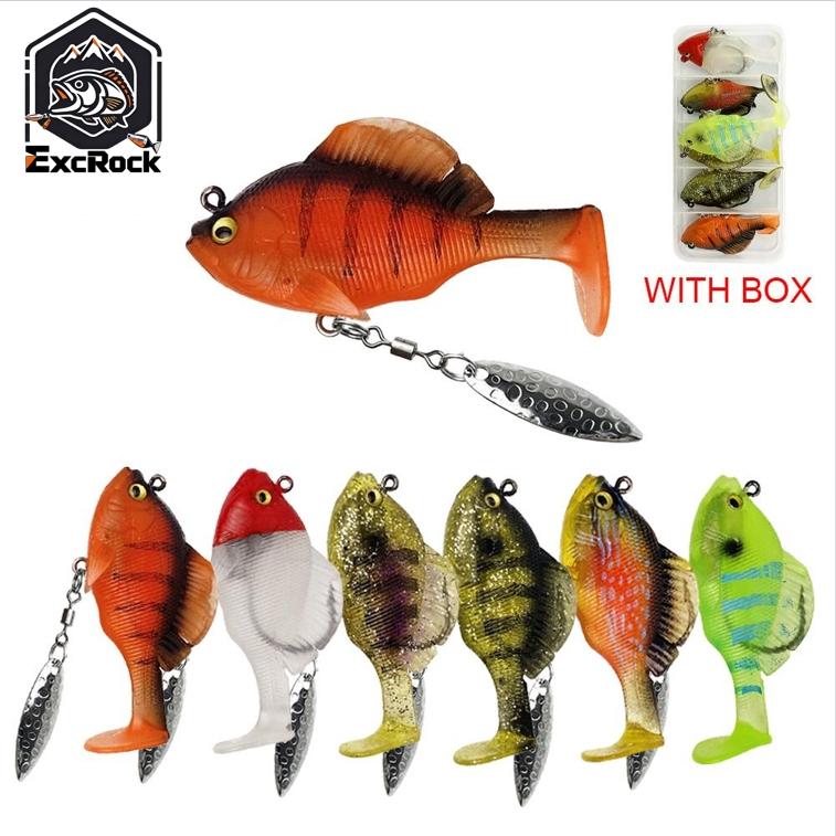 Fishing Hook Weedless - 6 Esche Morbide da Pesca Pre-Montate