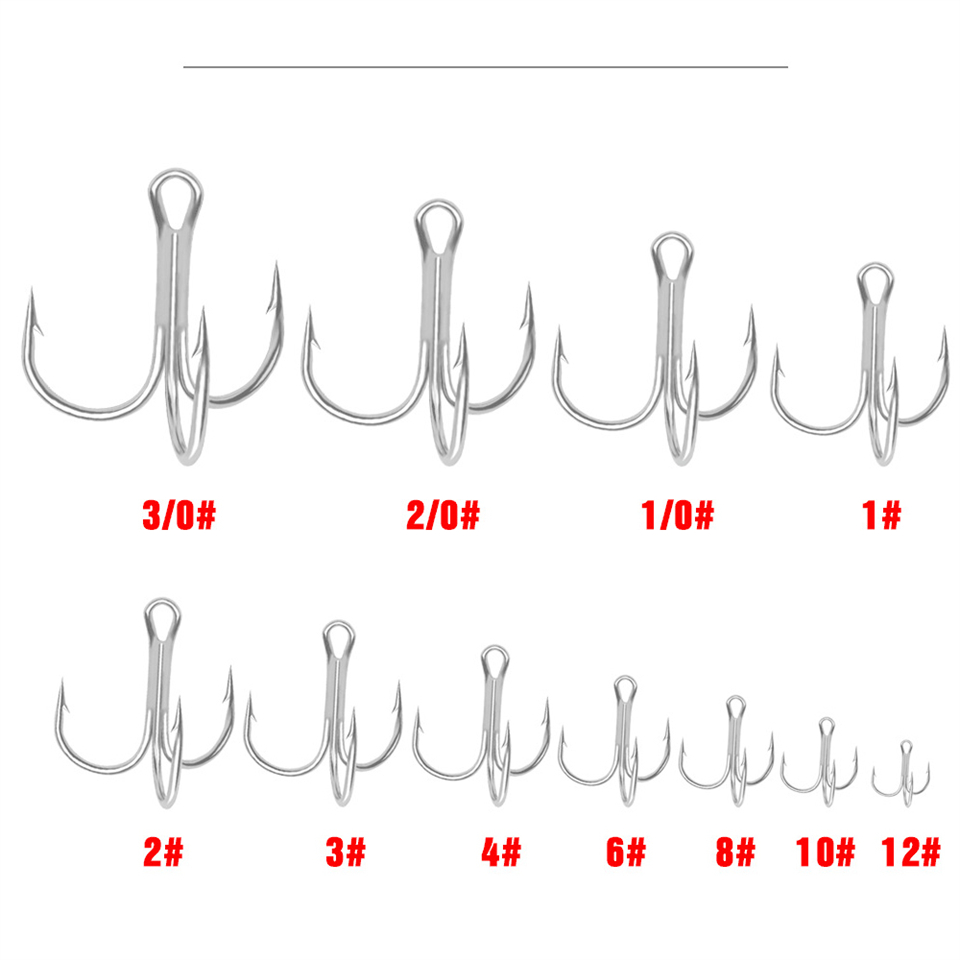 10pcs ami da pesca Triple Hook - Fishing Hook Assortment recensione e prezzo